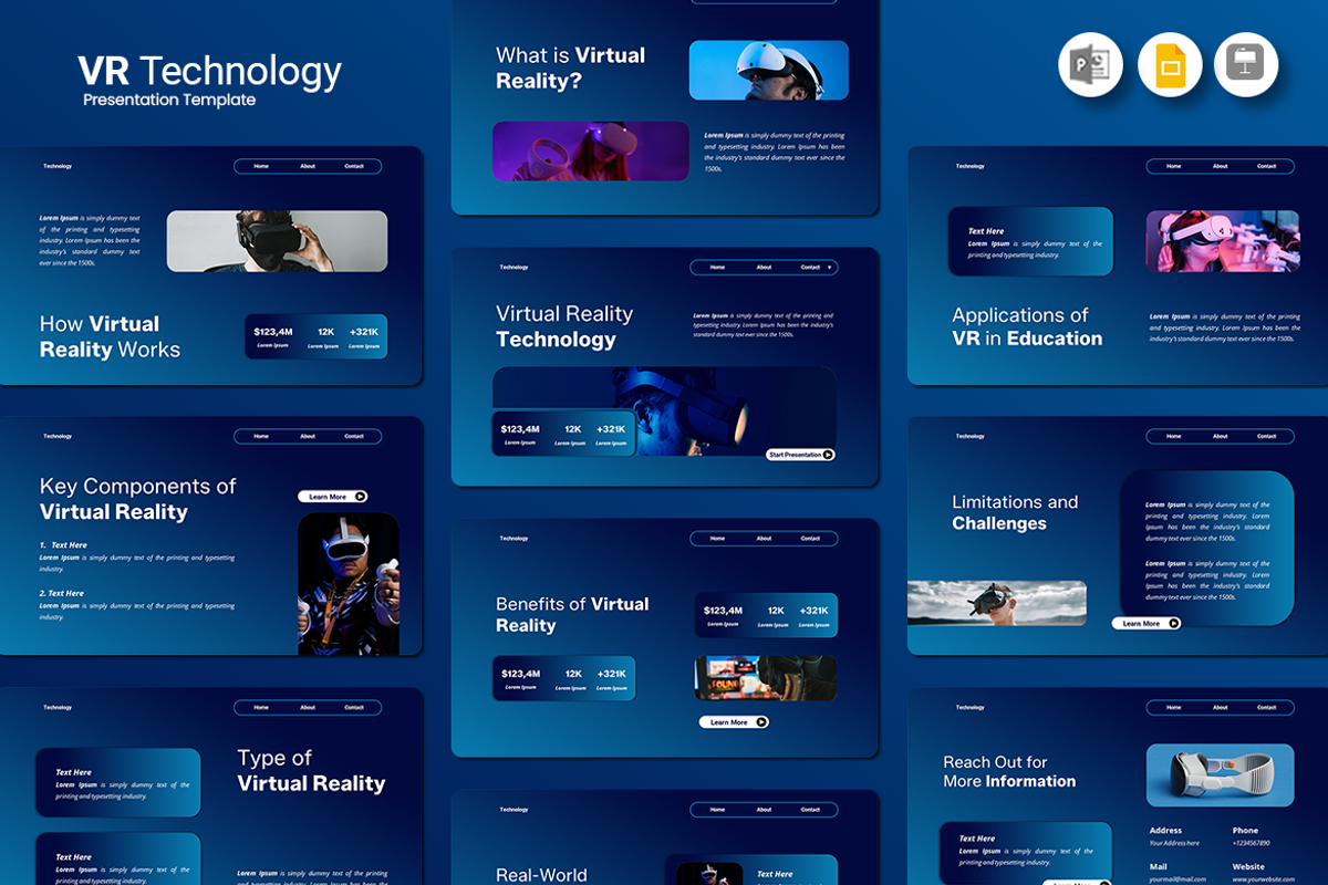 Technology - Google Slides Template, a Presentation Template by Iqsiart Studio (Photo 1 of 3)