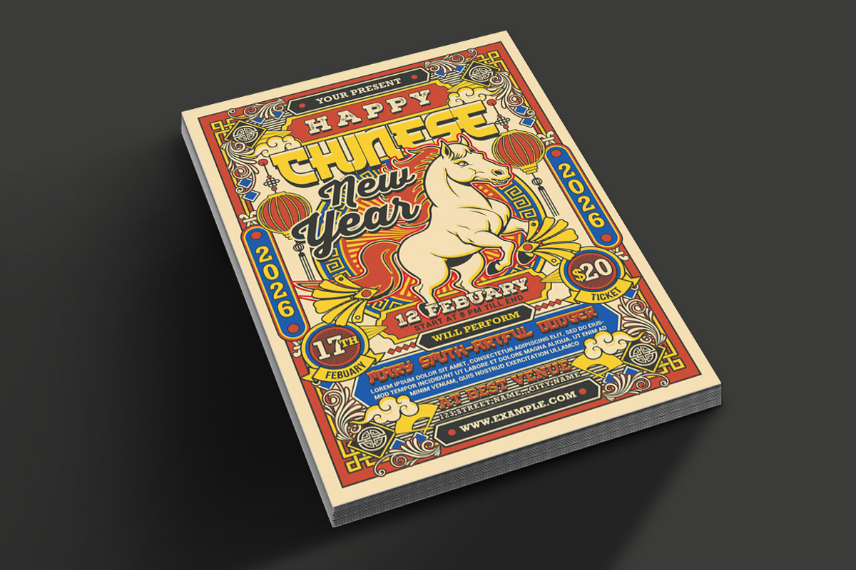 Chinese New Year Flyer, a Flyer Template by Muhamad Iqbal hidayat (Photo 2 of 4)