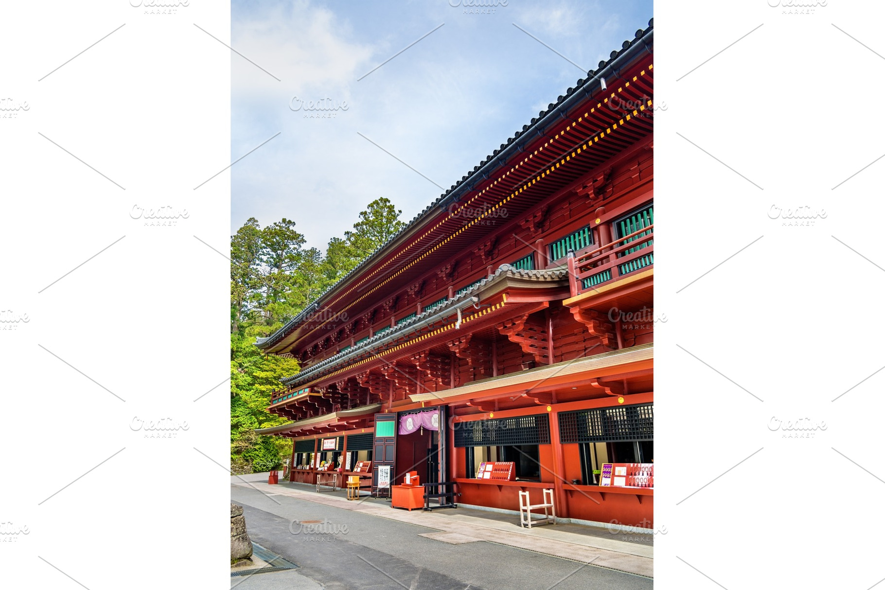 Shrine at Rinnoji temple in Nikko, an Architecture Photo by Leonid Andronov