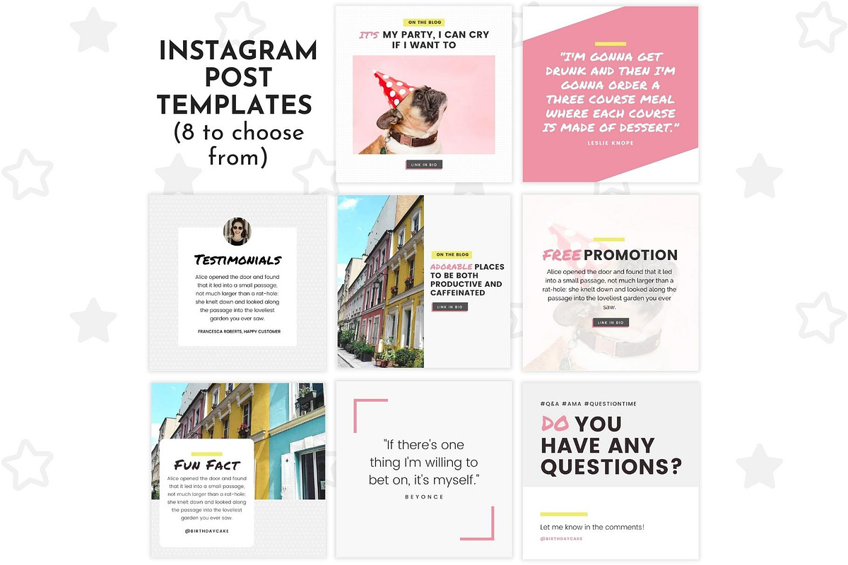 Instagram Template Cute Canva, a Social Media Template by ltsdesigns (Photo 2 of 4)