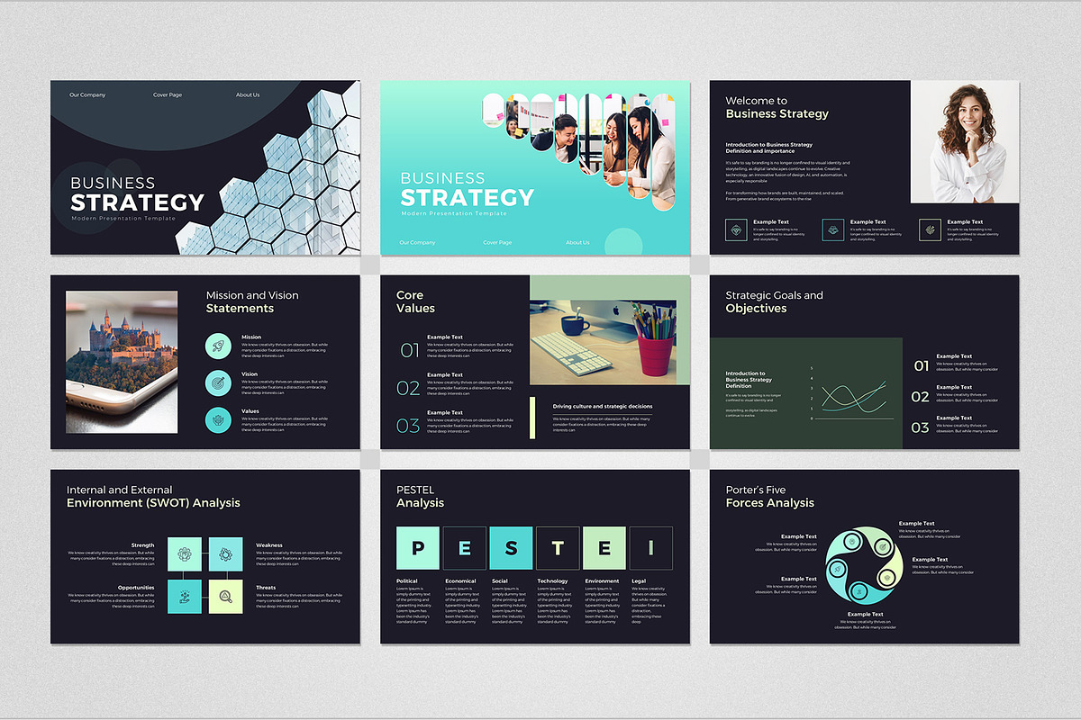 Business Strategy Google Slides, a Presentation Template by Design Vault (Photo 2 of 5)