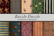 Razzle Dazzle 10 Digital Paper, a Pattern Graphic by Cheeky Lemons (Thumbnail 1 of 4)