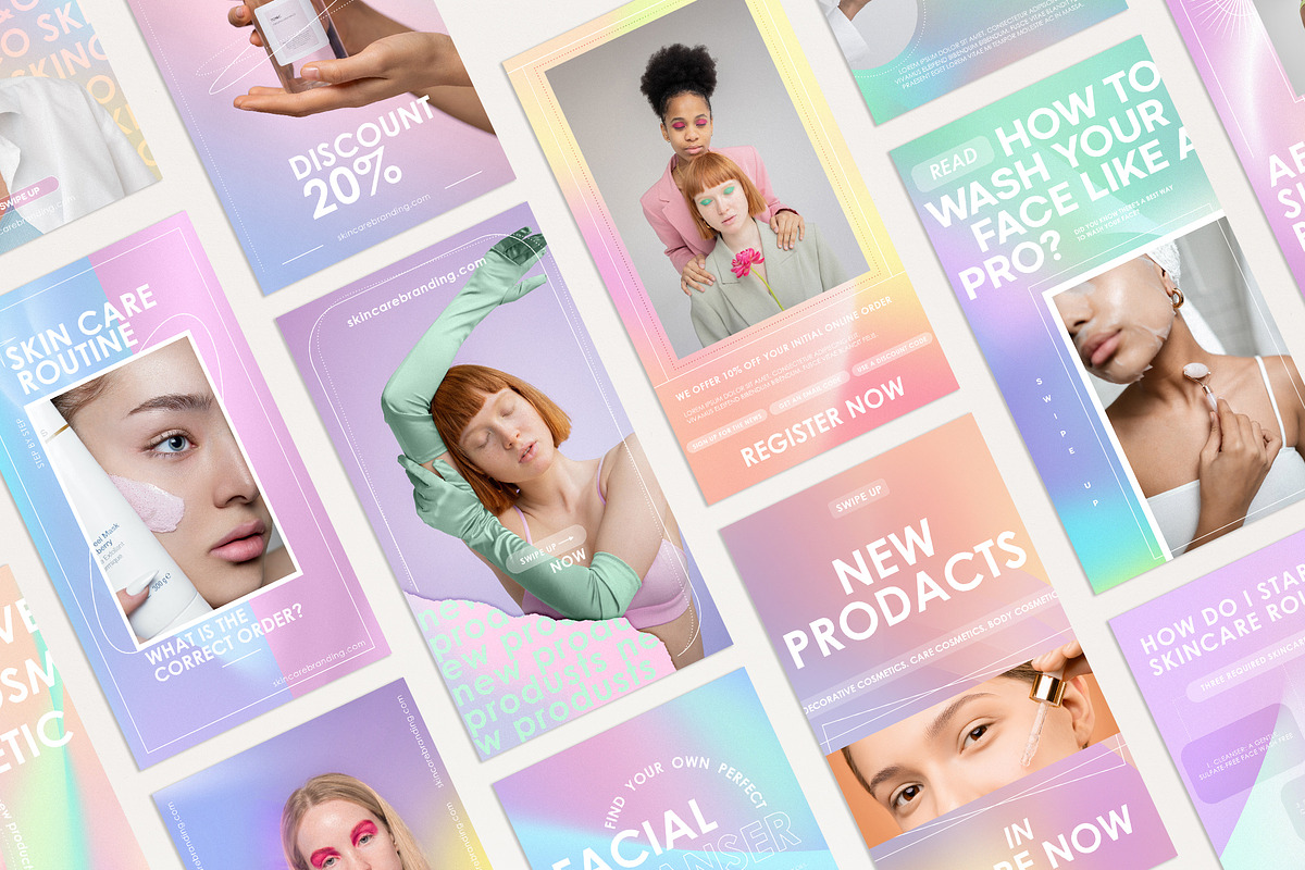 Instagram Stories Gradient Templates, a Social Media Template by TiriCo (Photo 2 of 8)