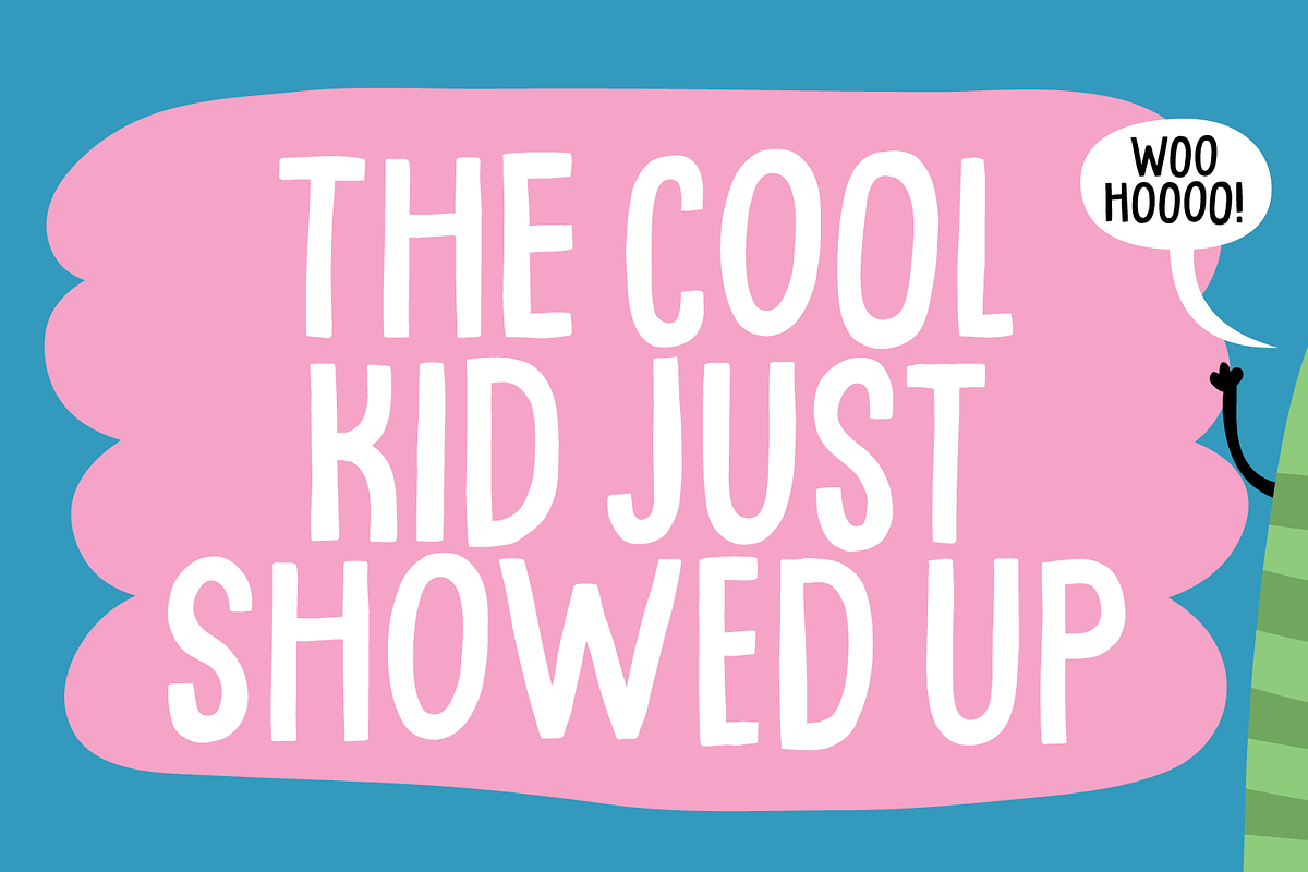 Quite Blue, a Sans Serif Font by pizzadudedotdk (Photo 5 of 8)