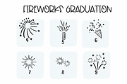 Fireworks Graduation| Symbols Fonts, a Symbol Font by Sirinart (Thumbnail 7 of 12)