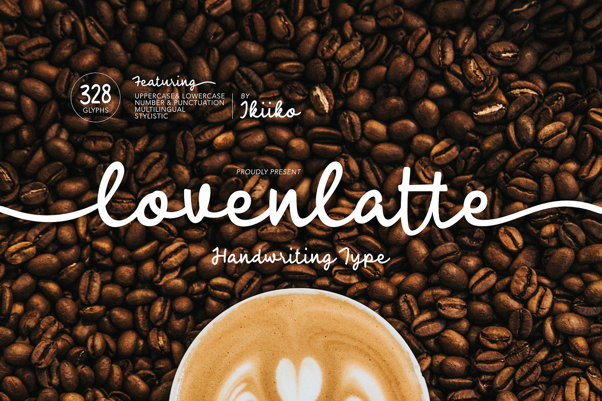 Loven Latte - Handwriting Type, a Script Font by ikiiko (Photo 1 of 8)