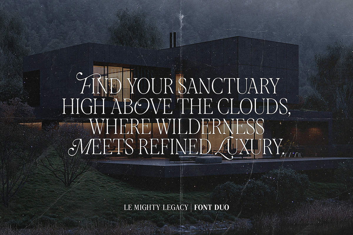 Le Mighty Legacy - Modern Serif, a Serif Font by Ivan Rosenberg (Photo 14 of 16)