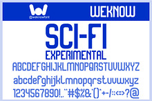 Scifi Experimental Font