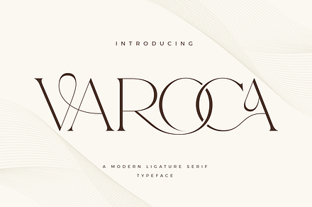 Varoca - Modern Serif Font, a Serif Font by Aqeel_Art