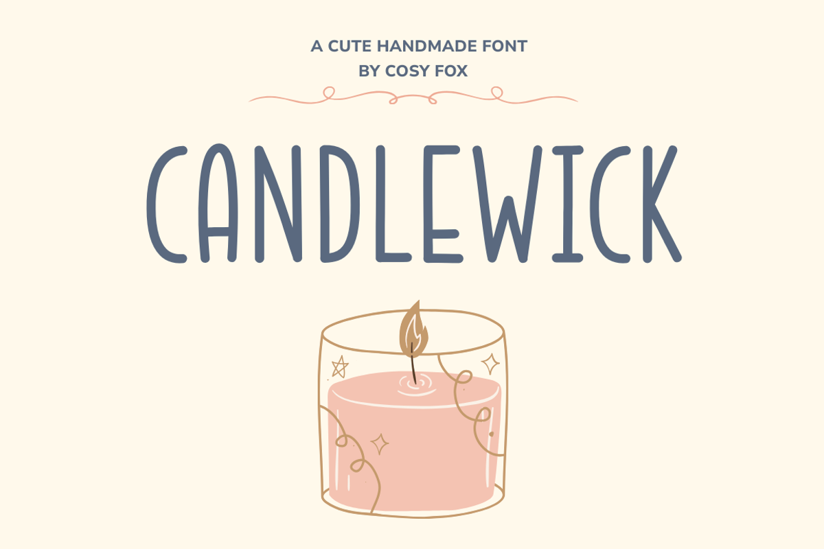 Candlewick Hand-Drawn Font, a Handwritten Font by Cosy Fox (Photo 1 of 7)