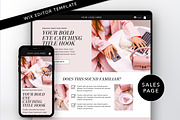 Pink Wix Editor Sales Page Template, a Wix Template by Template Twist Shop (Thumbnail 1 of 10)