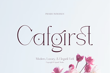 Cafgirst - Luxury Font