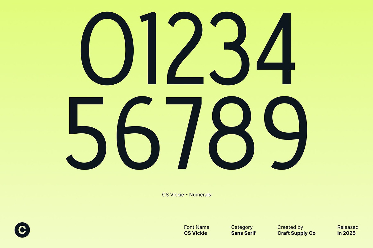CS Vickie – Sans Serif Typeface, a Sans Serif Font by Craft Supply Co. (Photo 4 of 8)