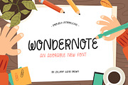 Wondernote Font, a Handwritten Font by Lollipop Hand Drawn (Thumbnail 1 of 5)