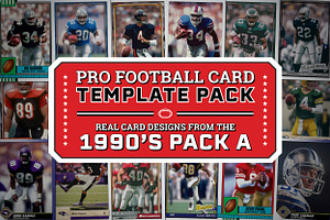 1990's Pro Football Cards PACK A