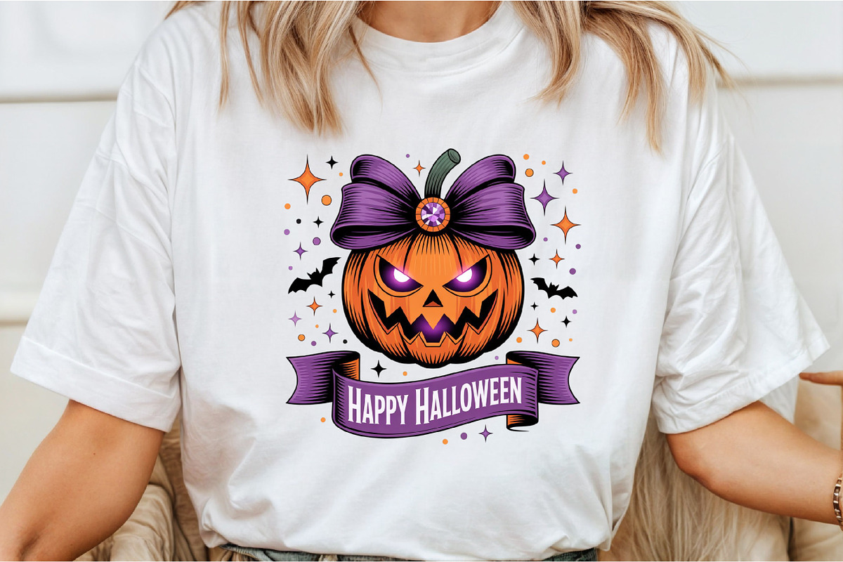 Retro Halloween Png, Pumpkin Png, an Illustration by Libby Wishes (Photo 6 of 6)