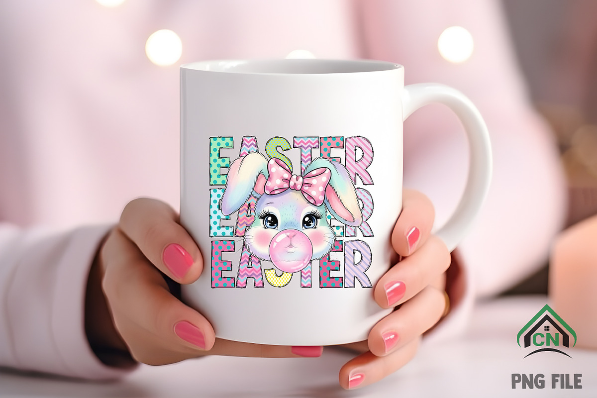 Coquette Easter Bunny Bubblegum, an Illustration by Craft Nest (Photo 4 of 6)
