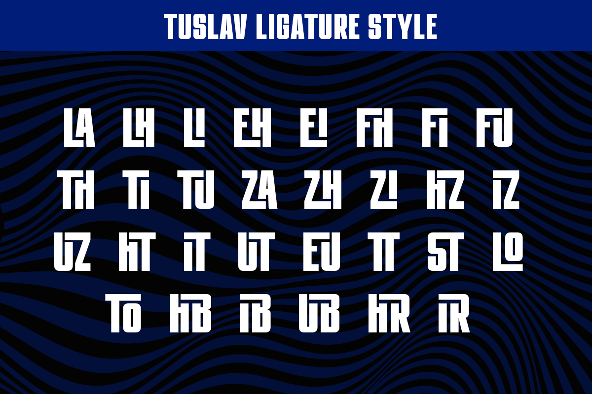 Tuslav – Ligature Condensed Sans, a Sans Serif Font by RagamKata (Photo 9 of 10)