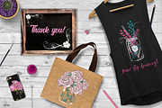 Flowers and jars clipart collection, a Texture Illustration by Satika (Thumbnail 10 of 10)