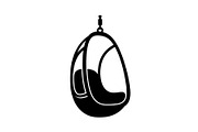 Hanging Egg Chair Silhouette Bundle, an Illustration by Designer_Momina (Thumbnail 27 of 51)