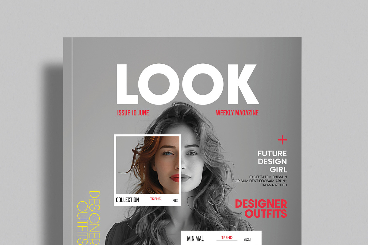 Magazine Cover Design Template preview 2