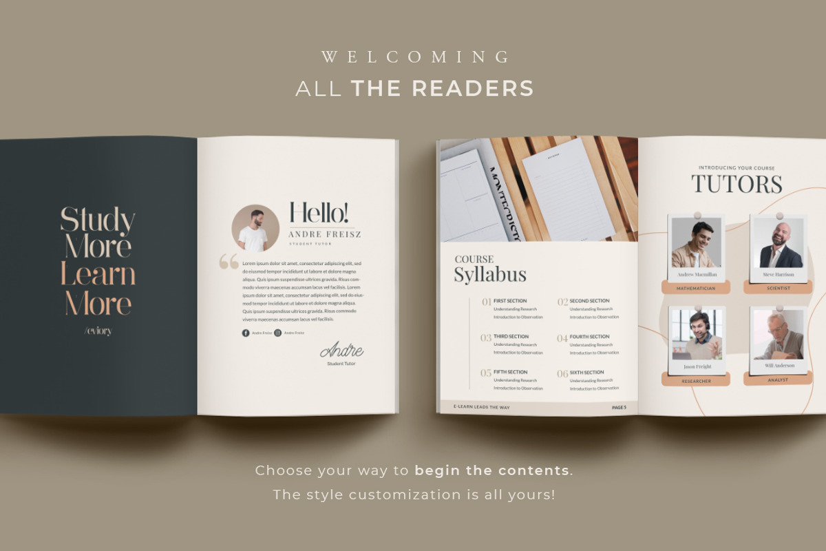 eBook for eCourse Tutor | CANVA PS, a Magazine Template by Eviory (Photo 11 of 24)