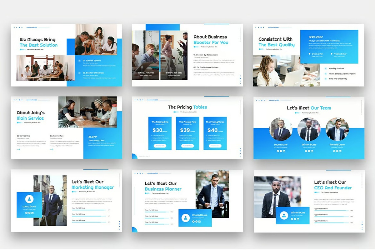 Joby - Business Powerpoint Templates, a Presentation Template by Fit-tee (Photo 3 of 6)