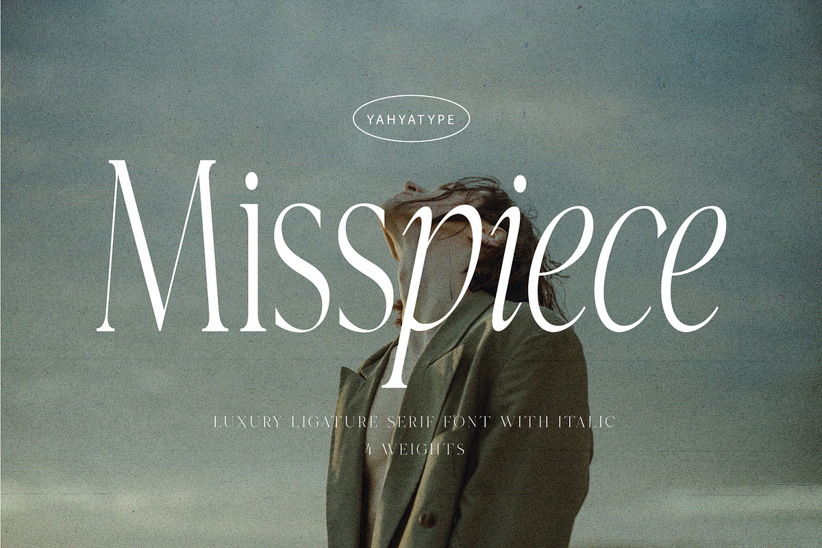 Misspiece – Stylish Modern font, a Serif Font by Yahya Type (Photo 1 of 19)
