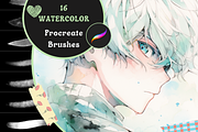Premium Procreate Watercolor Brushes, a Brush Add-On by nikiartcorner (Thumbnail 1 of 10)