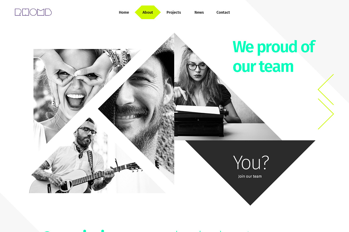 Super Rhomb | PSD Template, a Websites & App Template by hezytheme (Photo 5 of 5)