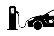 Electric Vehicle Charging Silhouette, a Graphic by musafir_fashion (Thumbnail 13 of 22)