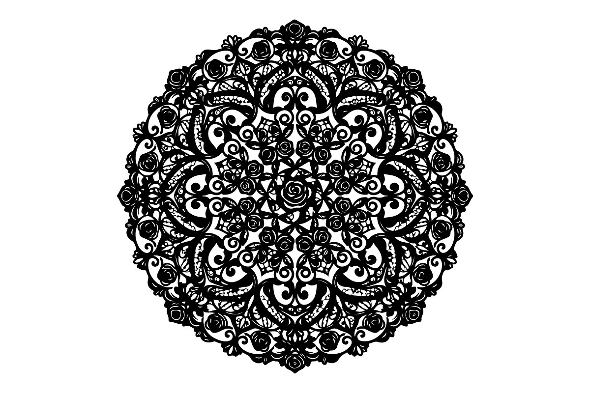 Intricate Floral Mandala Vector, an Object Graphic by Gfx_Store (Photo 6 of 16)