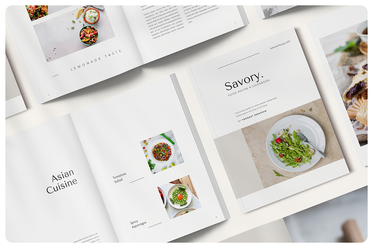 Canva Cookbook / Recipe Book, a Magazine Template by BlancaLab Studio (Photo 3 of 9)