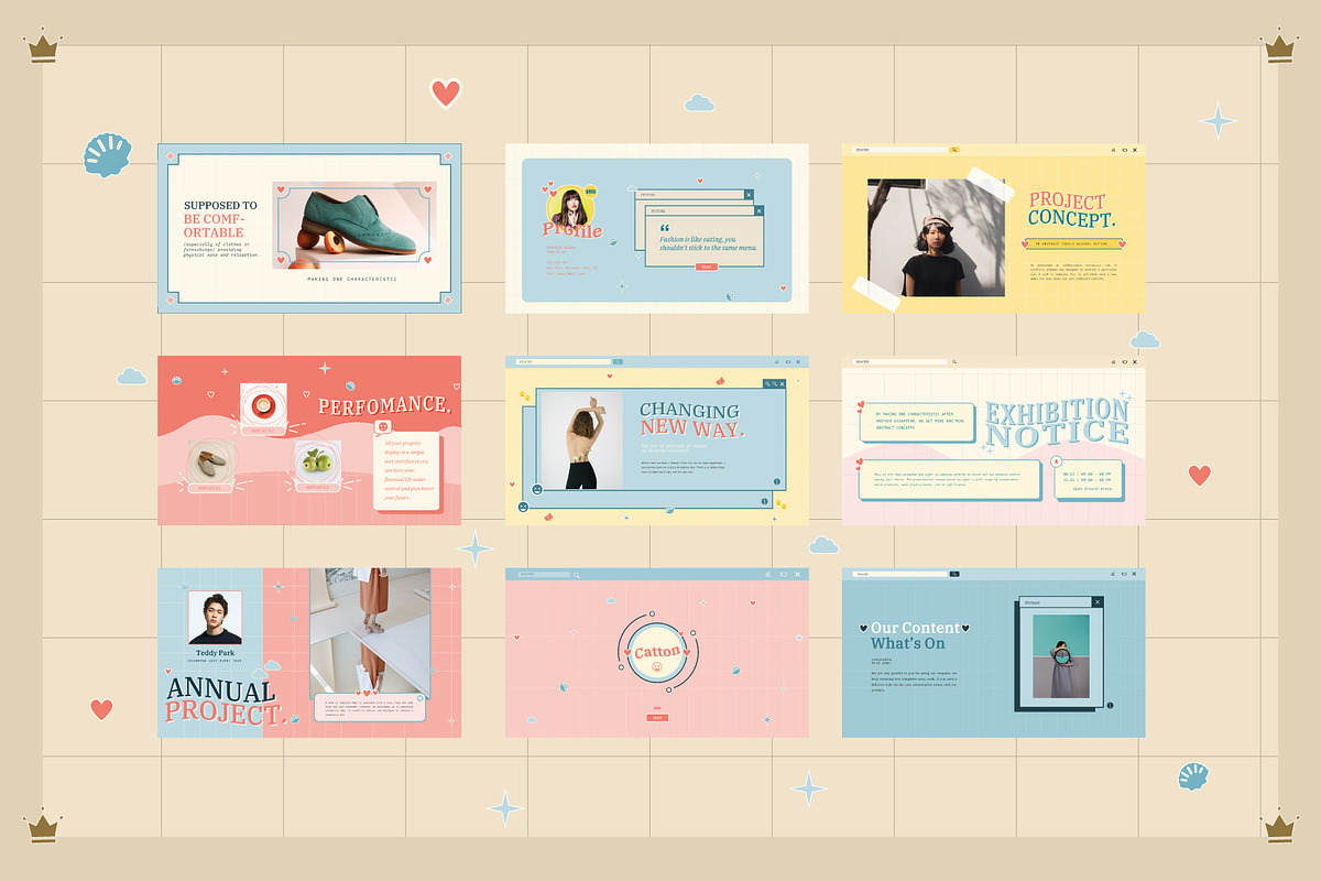Catton Pastel Keynote Template, a Presentation Template by Visualin.std (Photo 4 of 10)
