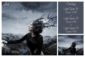 20 Light Spots Overlays