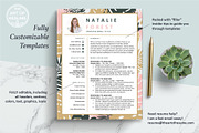 Creative Resume Template, Pretty CV, a Resume Template by The Art of Resume (Thumbnail 2 of 8)