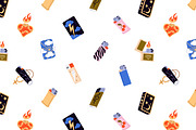 Different lighters set + patterns, an Object Illustration by PaperTrident (Thumbnail 4 of 6)