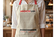 Man and Woman Apron Branding Mockups, a Shirt Mockup by Luuqas Design (Thumbnail 3 of 4)