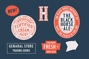 Old Bowman Sans & Serif, a Serif Font by The Old Type Foundry (Thumbnail 3 of 12)