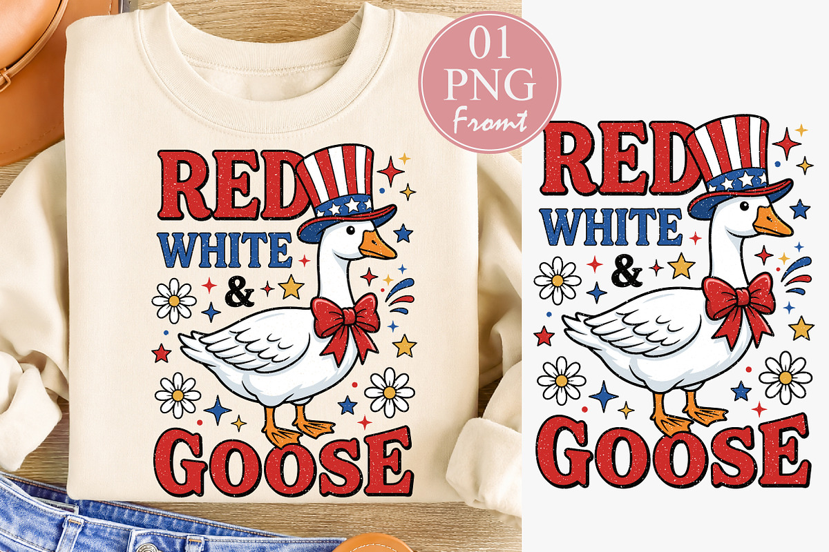 Red White and Goose PNG, a Seasonal Illustration by Rose Art (Photo 1 of 3)