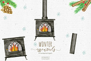 watercolor winter clipart, a Seasonal Illustration by Autumn Breeze (Thumbnail 2 of 3)