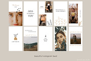 Instagram Post & Stories. Florals, a Social Media Template by Mint Air Studio (Thumbnail 7 of 9)