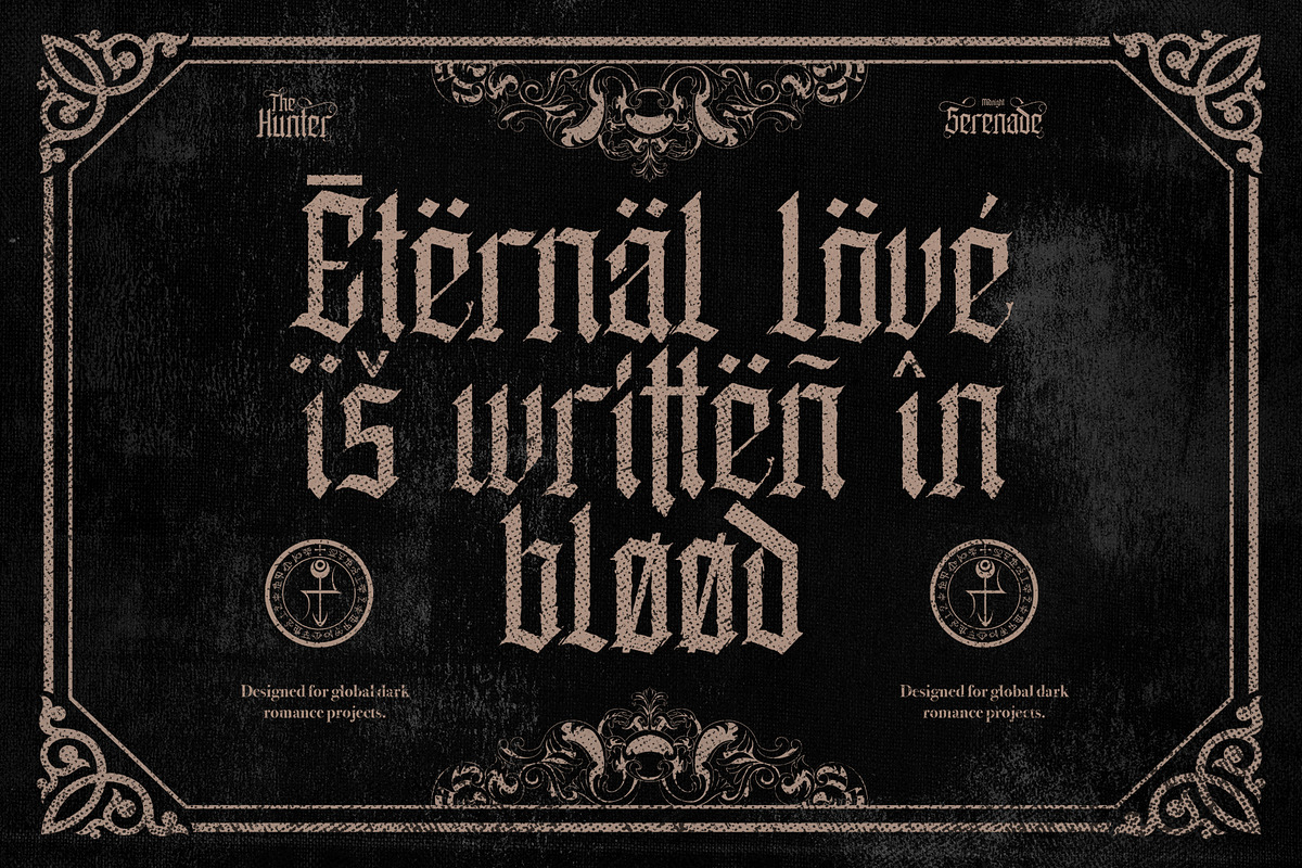 Enathica - Vampire Horror Font, a Blackletter Font by Inviline.co (Photo 13 of 15)