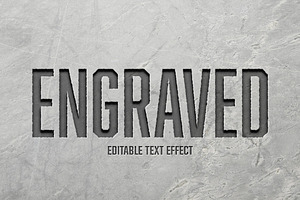 Engraved Text Effect, a Layer Style Add-On by studiogstock