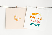 Hello Dino | Friendly font, a Sans Serif Font by JuliaVolkova (Thumbnail 7 of 10)
