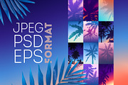Tropical background template, an Illustration by Re2deer (Thumbnail 4 of 5)