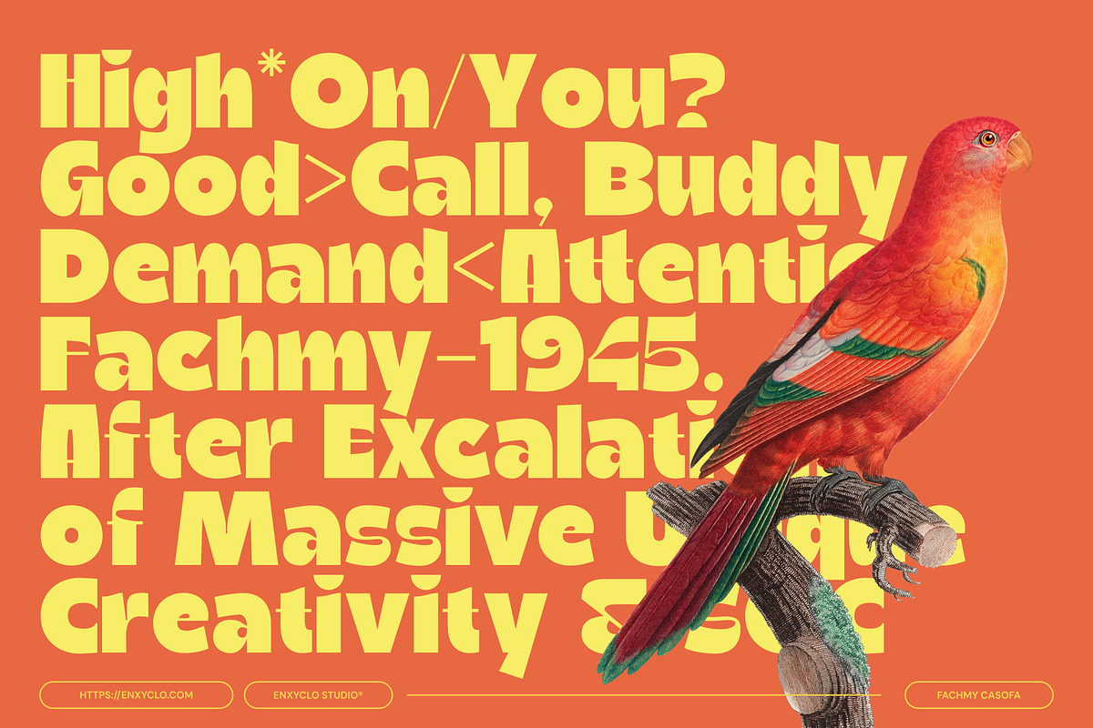 Ragikon - Playful & Chunky Font, a Sans Serif Font by Enxyclo Studio (Photo 11 of 17)