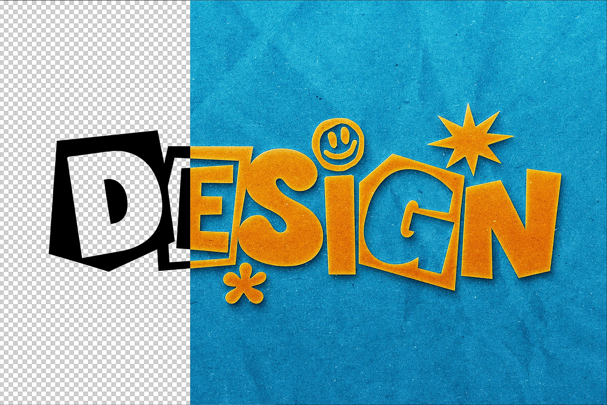 Papers Cut-Out Template, a Layer Style Add-On by Design Squad
