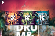 Drum And Bass Abstract Party Flyer 2, a Flyer Template by pixelsao (Thumbnail 2 of 2)
