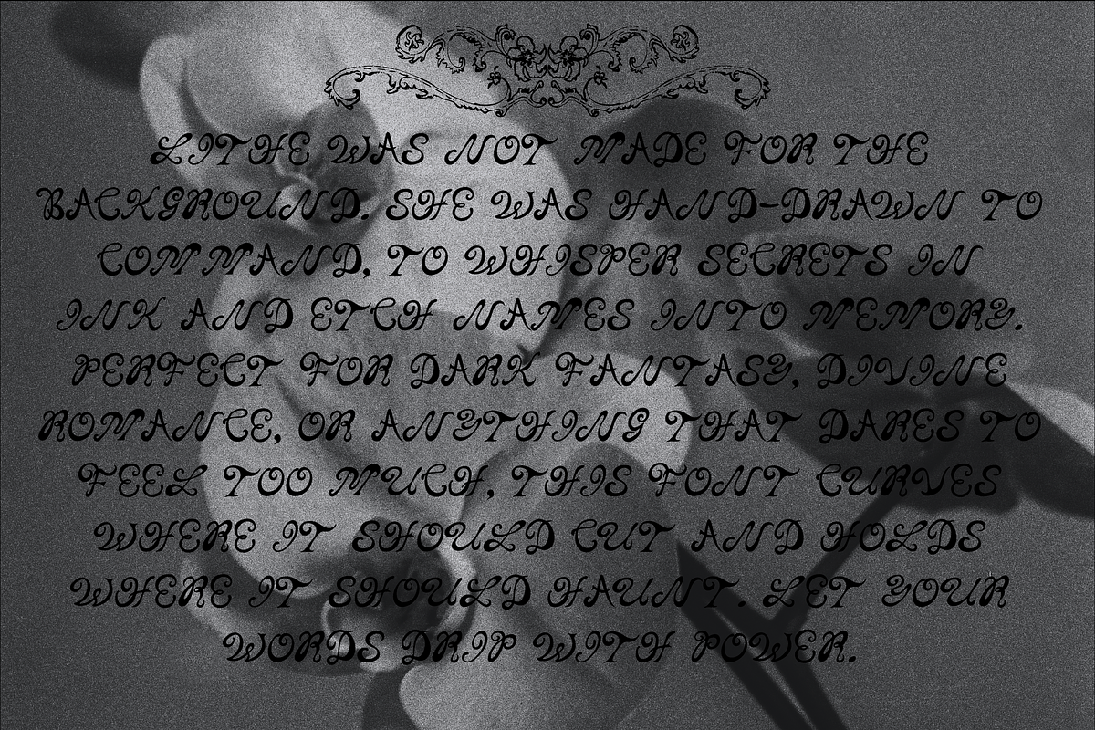 Lithe, A Handcrafted Display Serif, a Font by LLM Studios (Photo 5 of 6)
